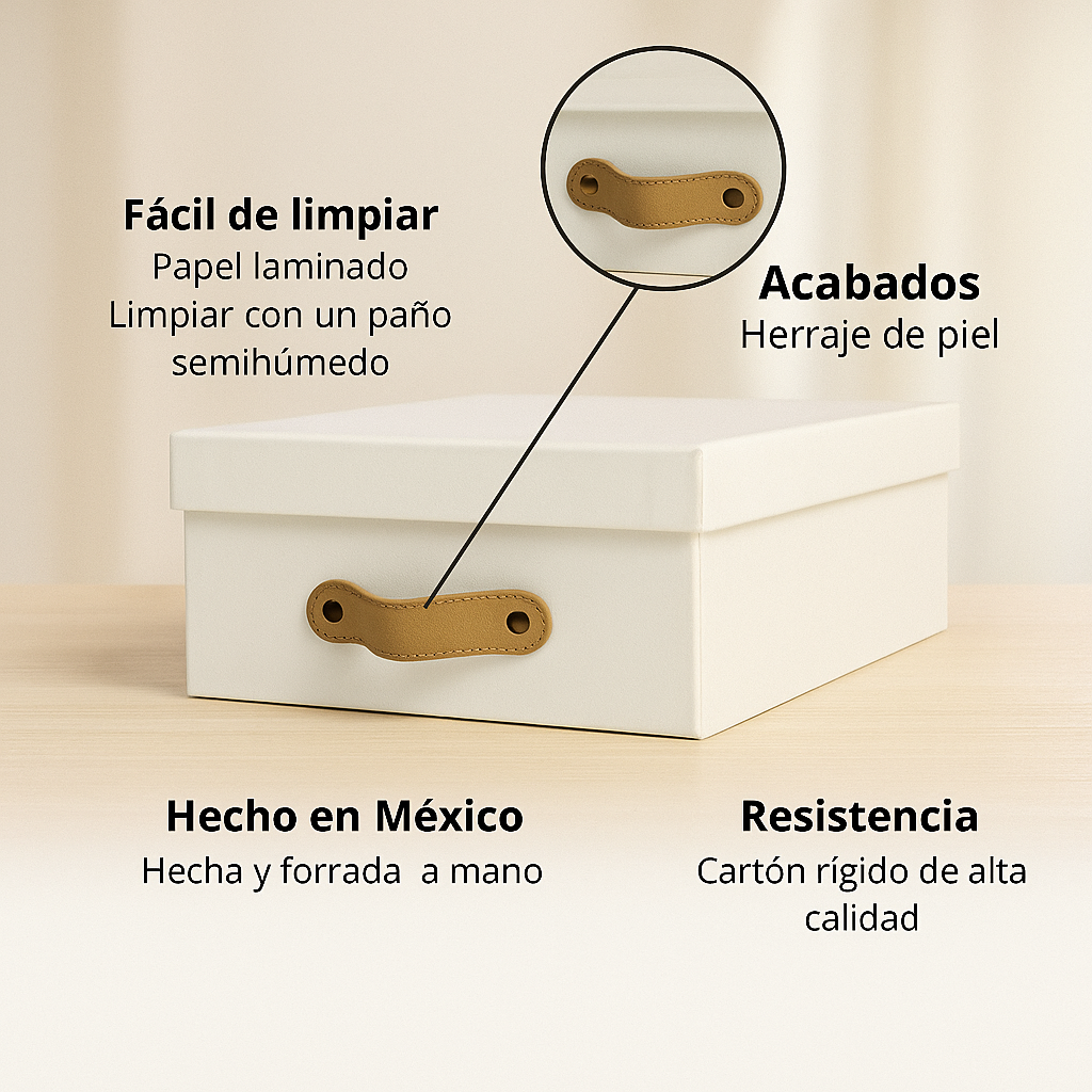 Caja organizadora para closet Blanco
