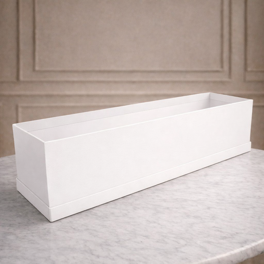 Caja para Flores Rectangular Blanco