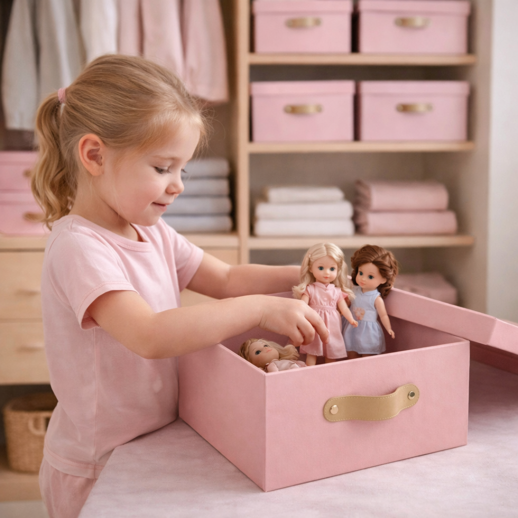 Caja organizadora premium Rosa