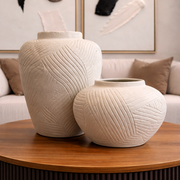 Jarron Grande de Caramica blanco