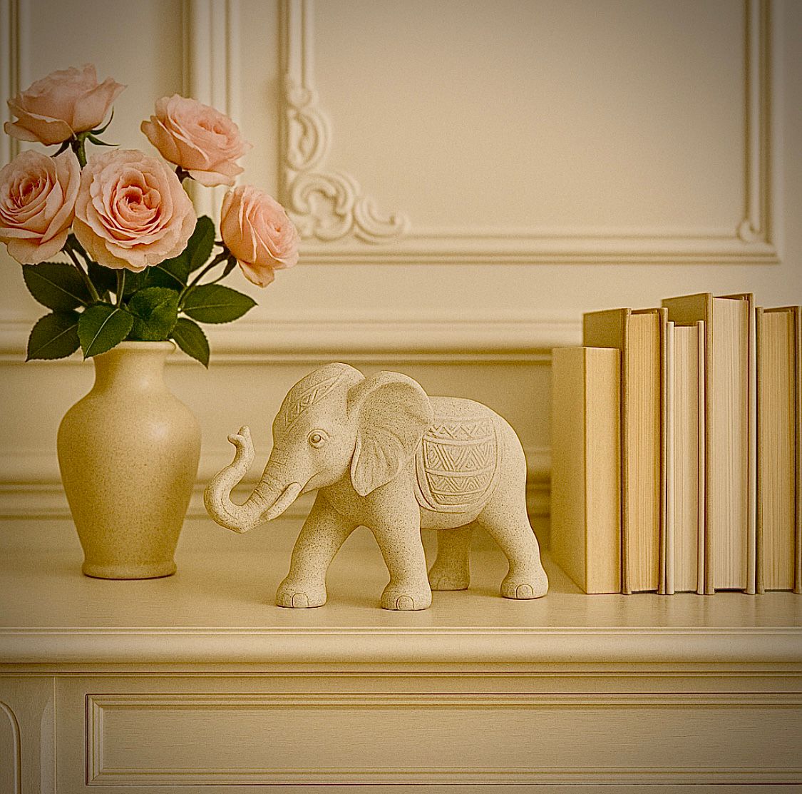 Elefante Blanco Resina