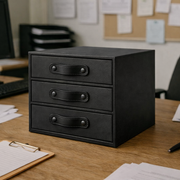 Cajonera Mini organizadora premium para closet elegantes Negra