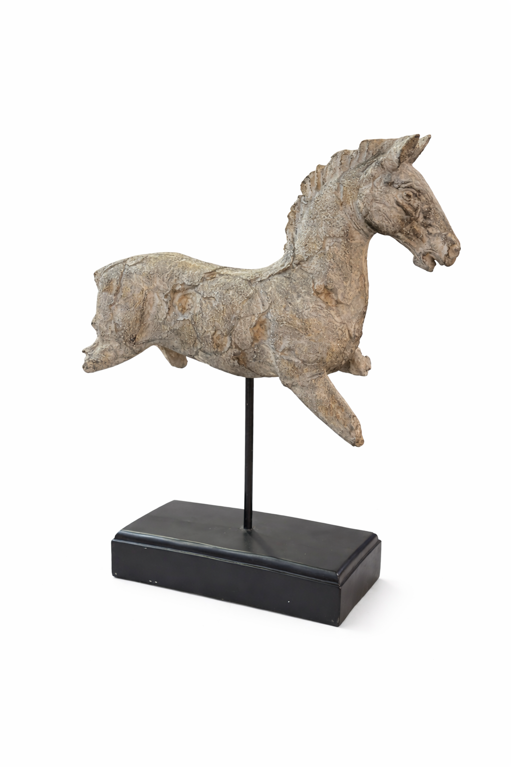 Caballo Antiguo Con Pedestal