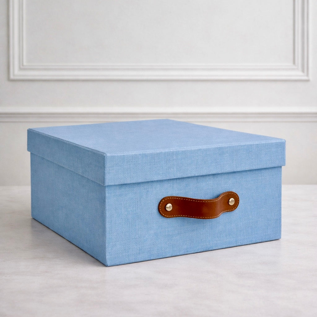 Caja organizadora premium Azul Lino Claro