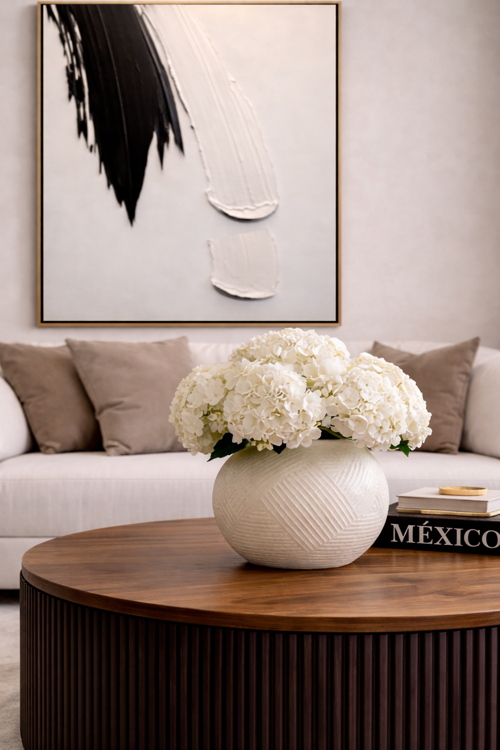 Jarron Grande de Caramica blanco