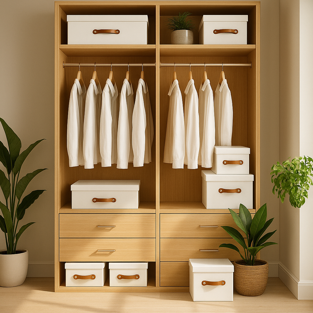 Caja organizadora para closet Blanco