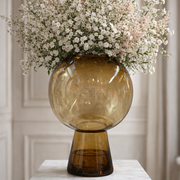 Florero Redondo color ambar