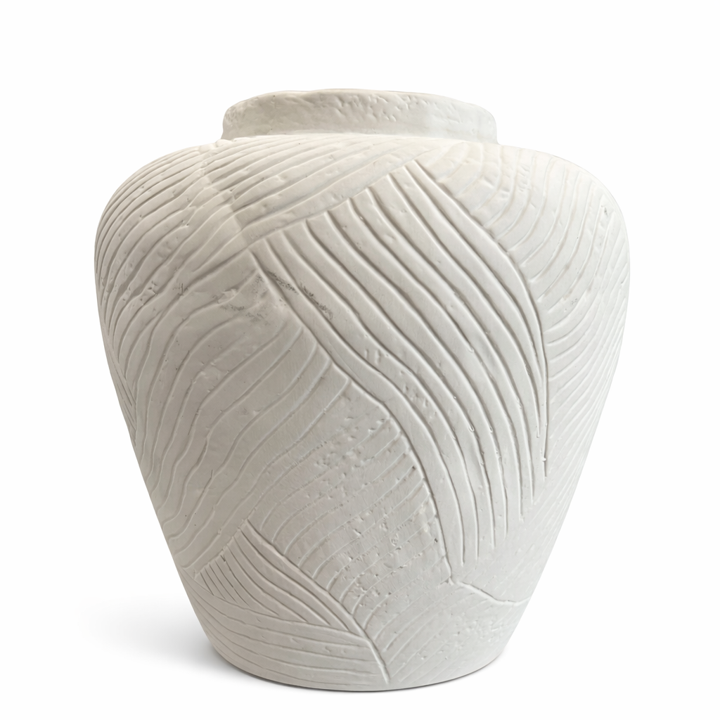 Jarron Grande de Caramica blanco