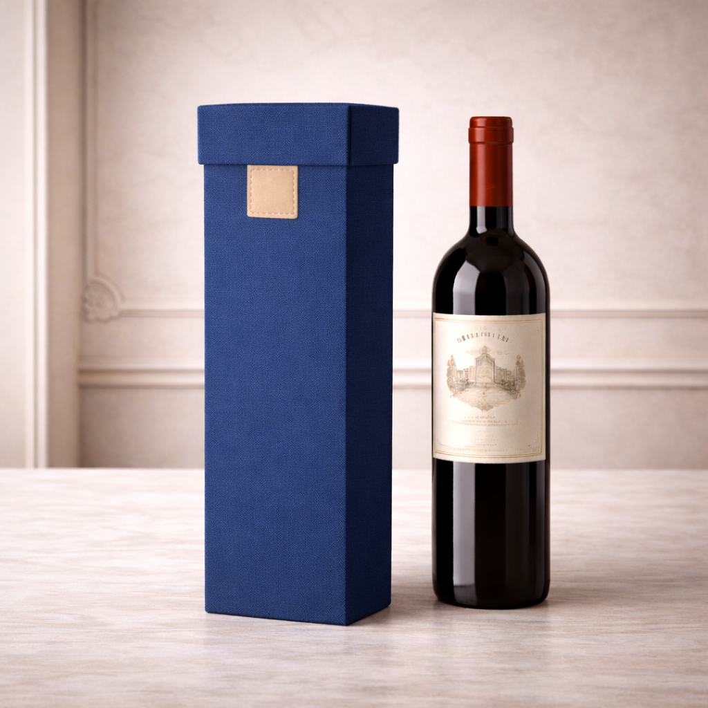 Caja elegante para una botella