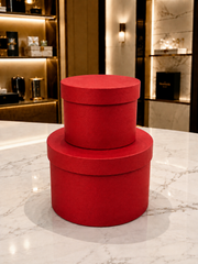 Set 2 Cajas Redonda Elegante para regalo | Caja de Lujo para Regalo