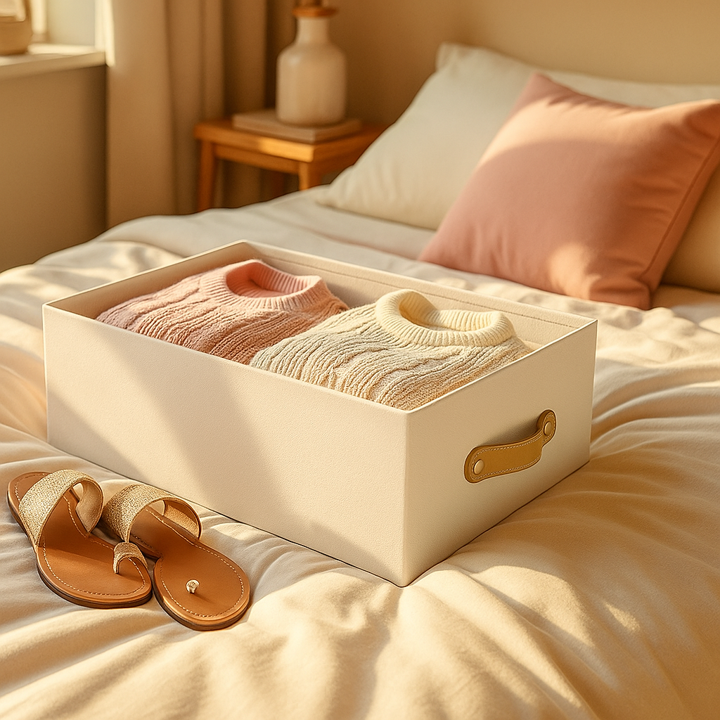 Caja organizadora para closet Blanco