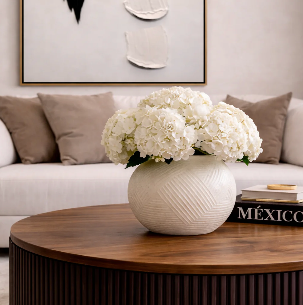 Jarron Grande de Caramica blanco