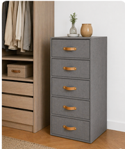Cajonera 5 organizadora premium para closet elegantes Color Gris Lino (Copia)