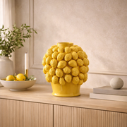 Florero Amarillo  con limones