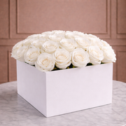 Caja Cuadrada Elegante para Flores | Caja de Lujo para Arreglos Florales