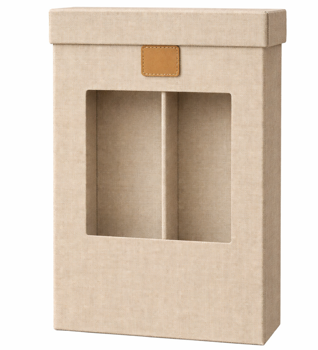 Caja 2 botellas con ventana
