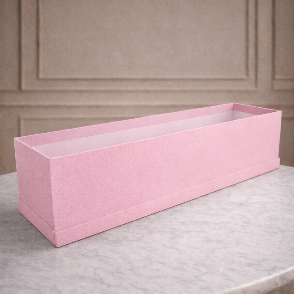 Caja para Flores Rectangular Rosa