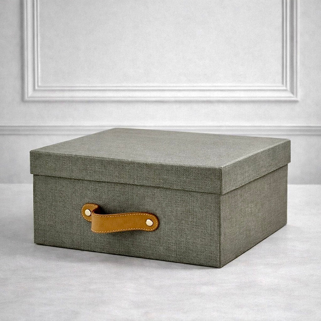 Caja organizadora para closet Gris Lino
