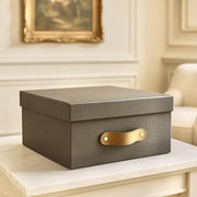 Caja organizadora para closet Gris Lino