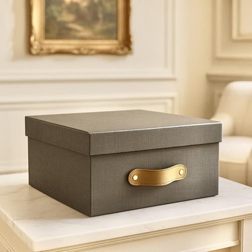 Caja organizadora para closet Gris Lino