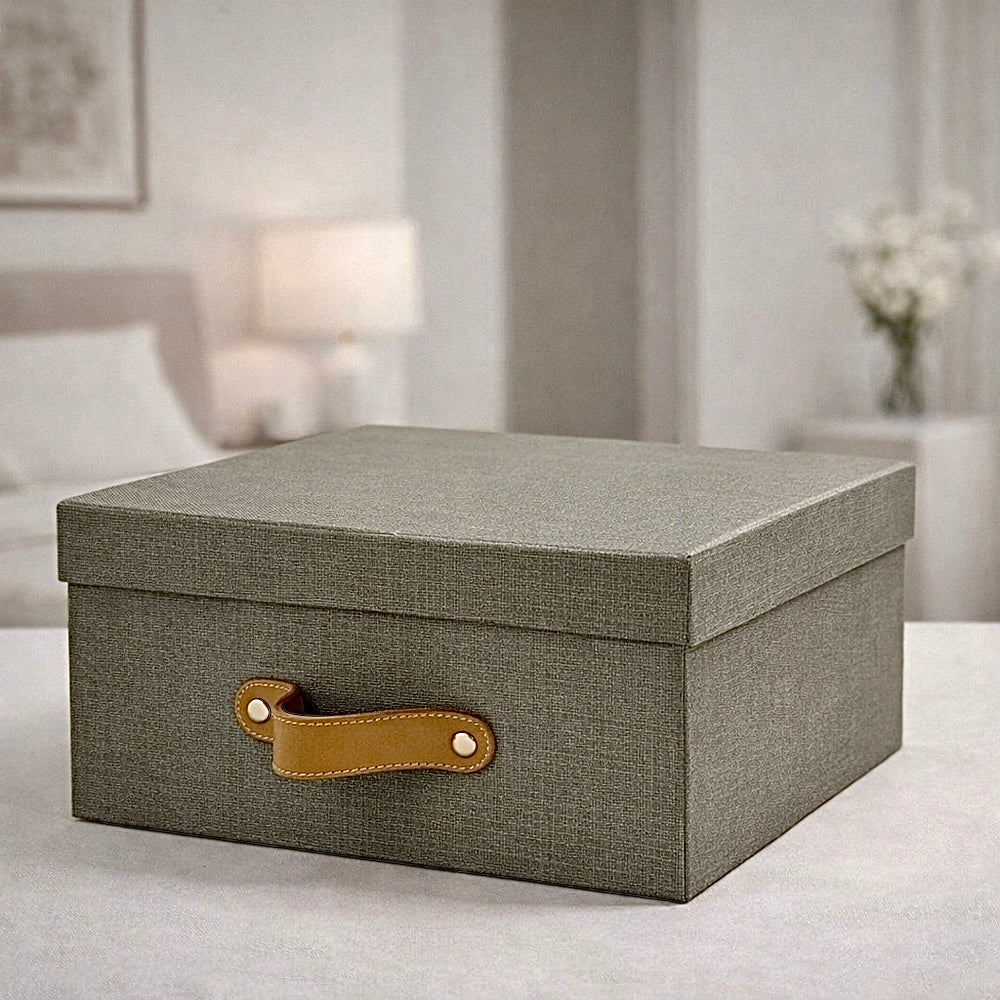 Caja organizadora para closet Gris Lino