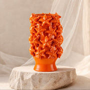 Jarron Naranja con Estrellas de mar