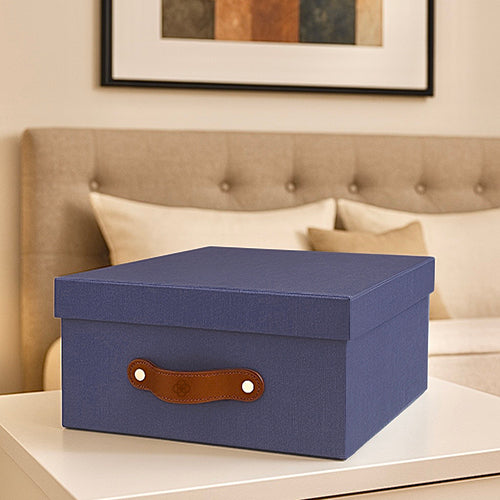 Caja organizadora para closet Azul Lino