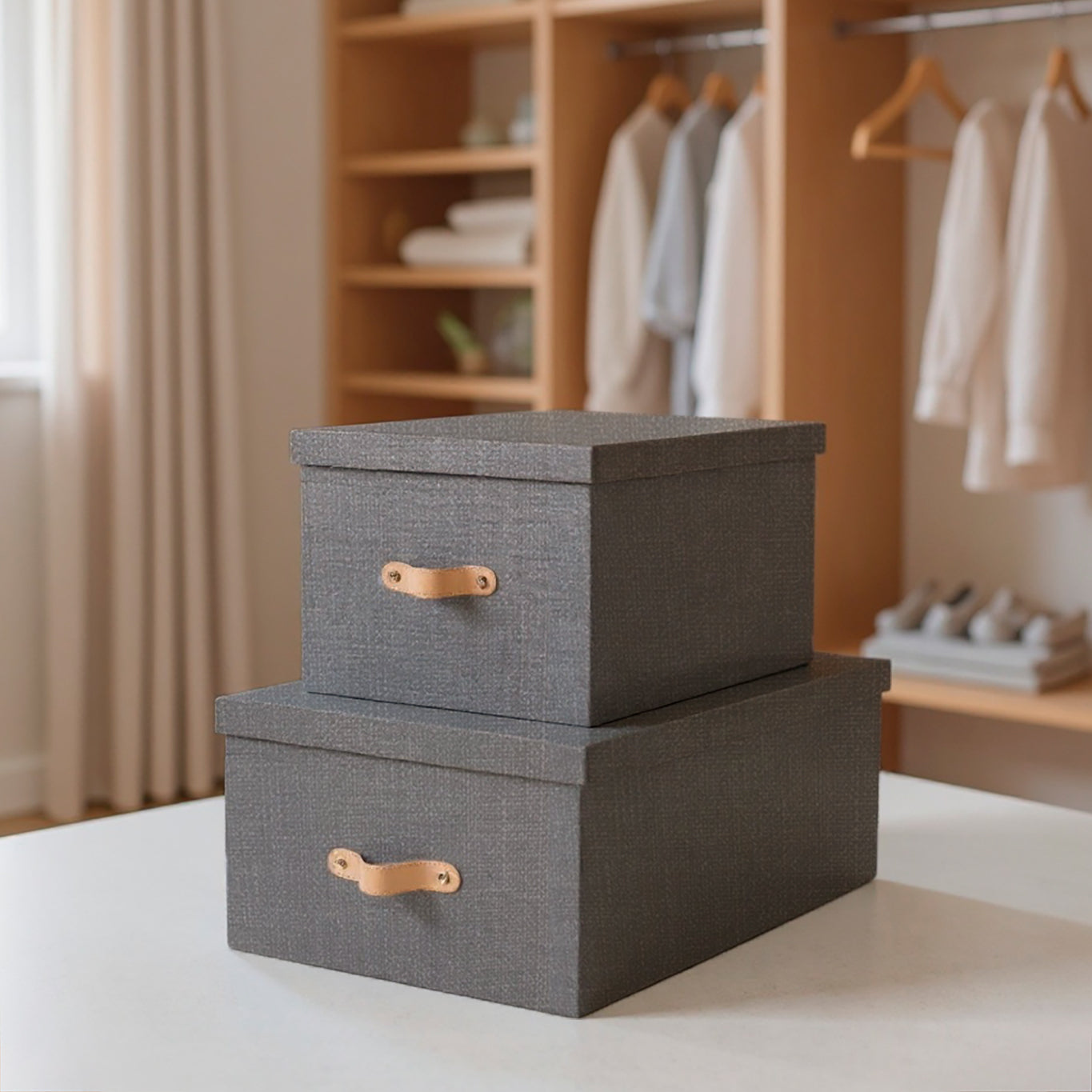 Set de 2 cajas organizadoras