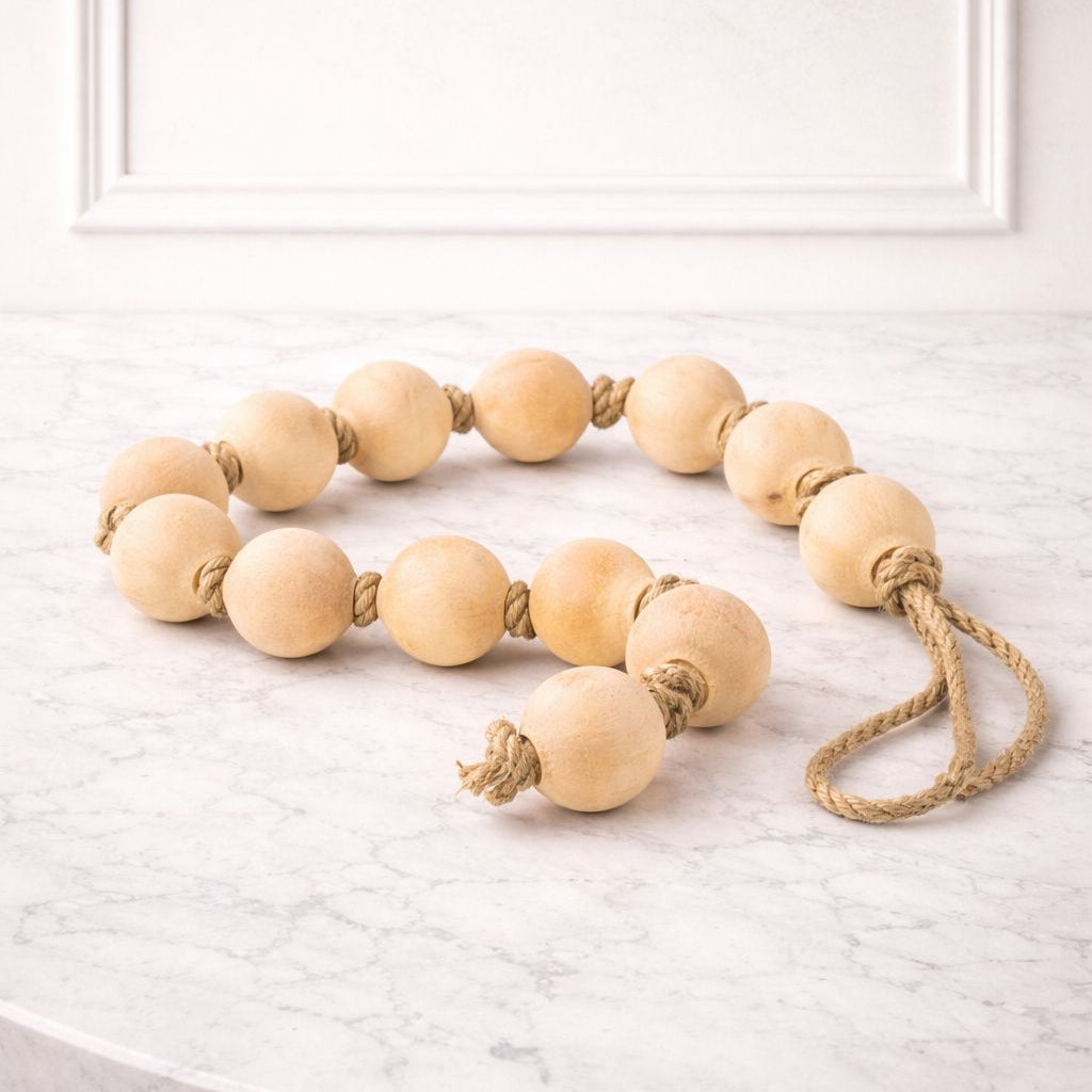 Cadena de Bolitas Madera