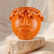Florero Naranja Cara con Estrellas de mar