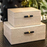 Cajas Blancas con textura