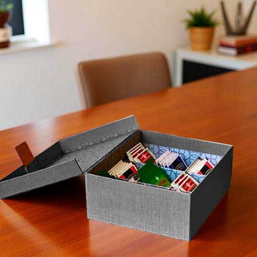 Caja para té con herraje