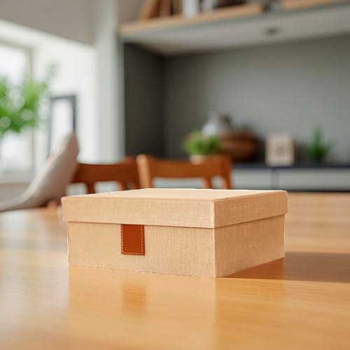 Caja para té con herraje