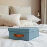 Caja organizadora para closet Azul Lino Claro