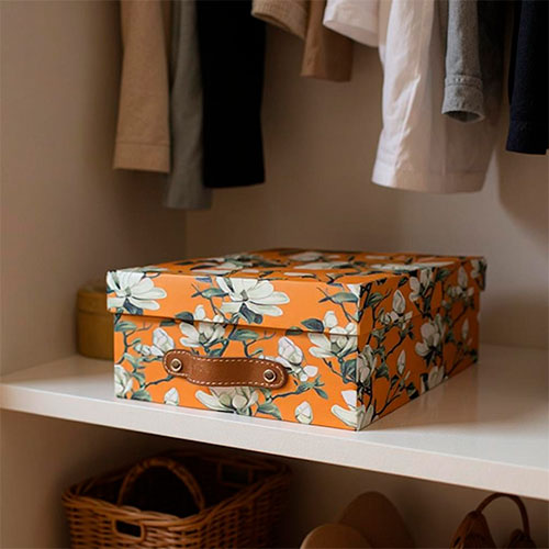 Caja organizadora para closet Magnolia Mud