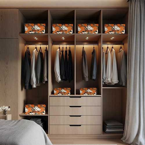 Caja organizadora para closet Magnolia Mud