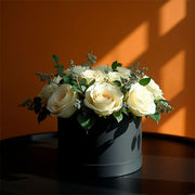 Caja para Flores Redonda Negro