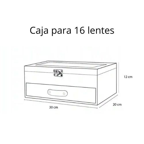 Caja para 16 lentes