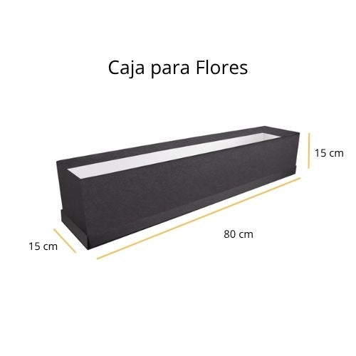Caja para Flores Rectangular Rosa