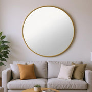 Espejo Redondo Dorado
