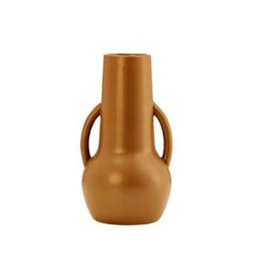 Jarrón de Cerámica Terracota con Asas