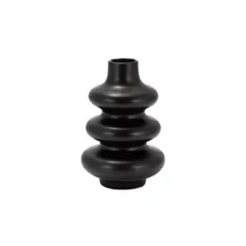 Jarrón de Cerámica con Esferas Apiladas