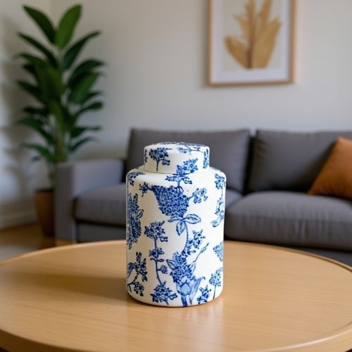 Tarro de cerámica con tapa