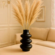 Jarrón de Cerámica con Esferas Apiladas