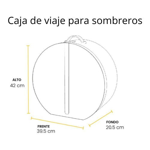 Caja de viaje para sombreros