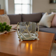 Decoración de mesa plata