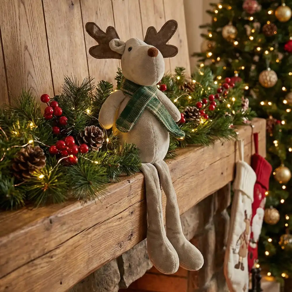 Reno sentado con bufanda