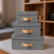Set de 3 cajas organizadoras para closet