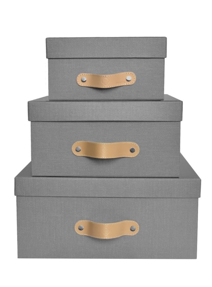 cajas organizadoras carton duartee gris
